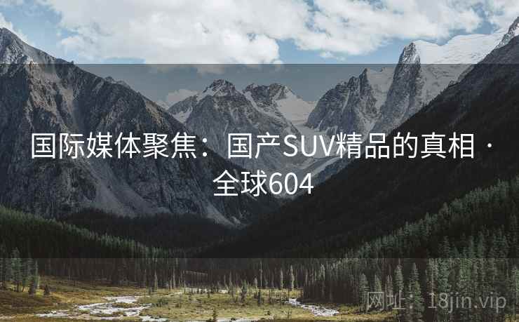 国际媒体聚焦：国产SUV精品的真相 · 全球604